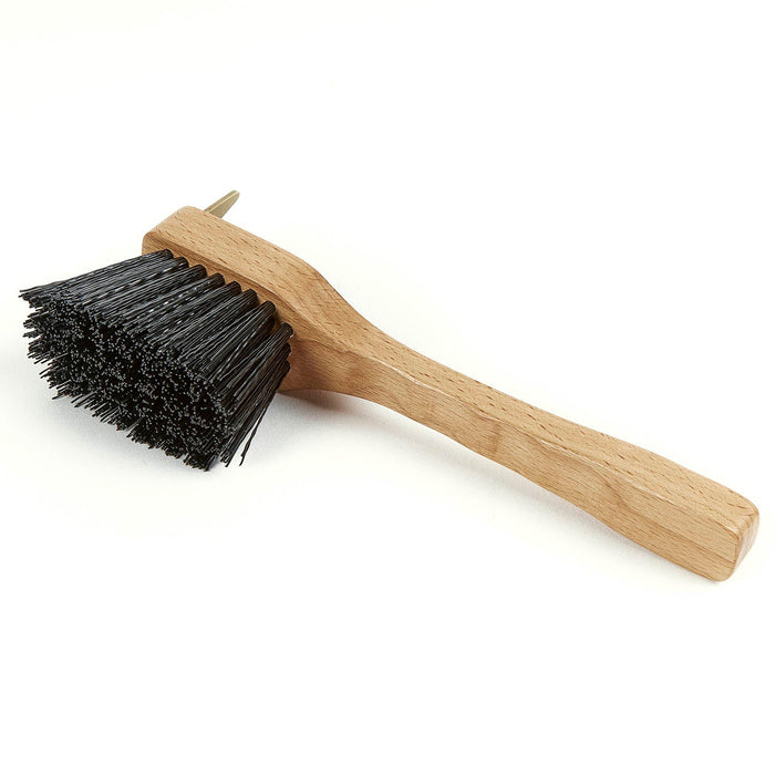 Ezi - Groom Premium Horse Hoof Pick Brush – Wood Handle with Metal Pick and Stiff Bristles for Hoof Cleaning - SEP2BZ - Brown - 2