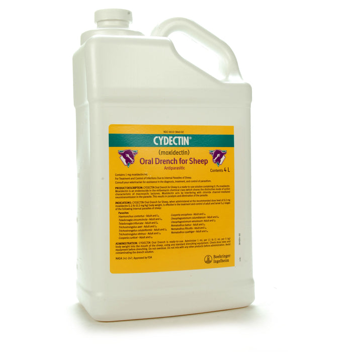 Cydectin Oral Sheep Drench Wormer - 4L Cydectin Oral Sheep Drench  