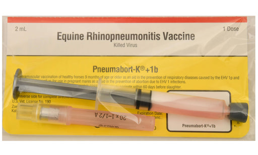 Pneumabort K +1b Vaccine for Horses - 1 Dose  