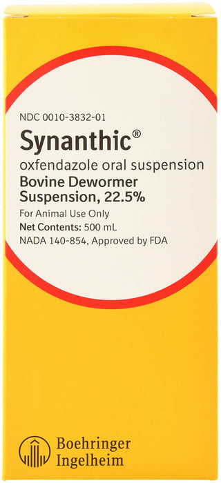 Synanthic Bovine Dewormer Suspension, 22.5% - Synanthic Suspension 22.5% Dewormer, 500 mL  