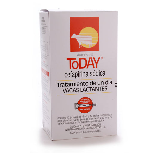 ToDAY (Cephaperin Sodium) One-Day Treatment Lactating Cows - ToDAY, box of 12 (10 mL syringes)  