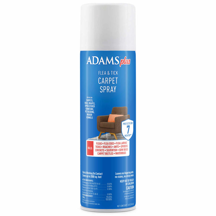 Aerosol para alfombras contra pulgas y garrapatas Adams Plus, 16 oz