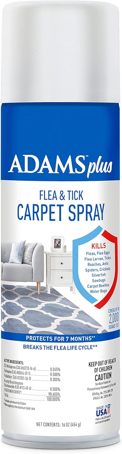 Adams Plus Flea & Tick Carpet Spray, 16 oz -   