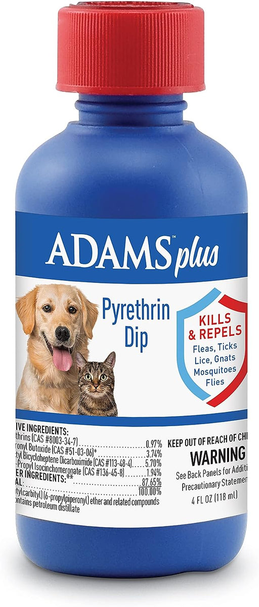 Adams Plus Pyrethrin Dip, 4 oz -   