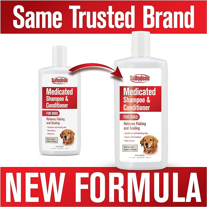 Sulfodene Medicated Shampoo & Conditioner for Dogs -   