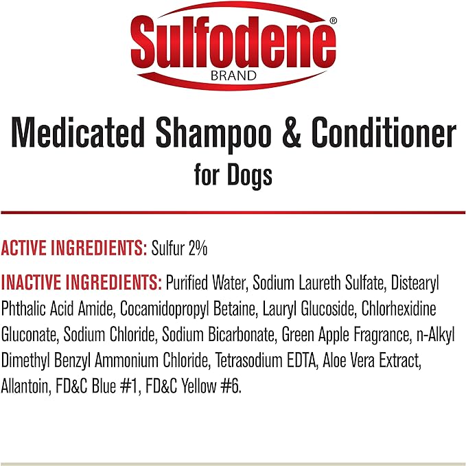 Sulfodene Medicated Shampoo & Conditioner for Dogs -   