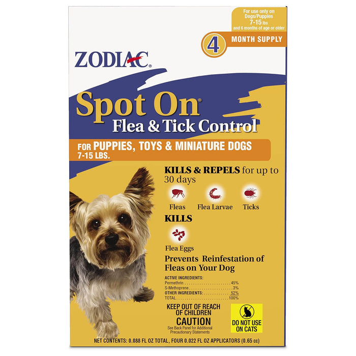 Zodiac Spot On Flea & Tick Control for Dogs & Puppies