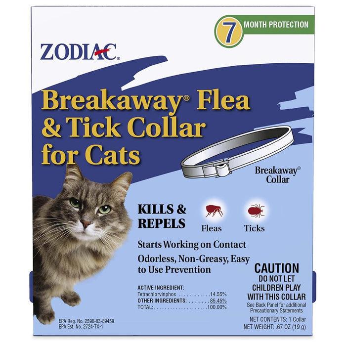 Zodiac Breakaway Flea and Tick Collar for Cats, 1 ct