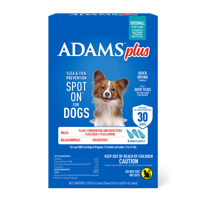 ADAMS Plus Flea & Tick Prevention Spot On for Dogs