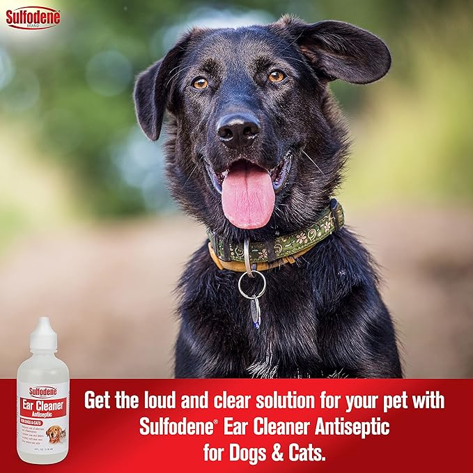 Sulfodene Ear Cleaner Antiseptic for Dogs and Cats -   