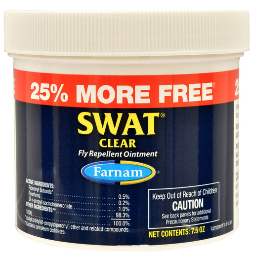 Swat Fly Repellent Ointment - 7.5 oz Clear Swat Fly Repellent Ointment  