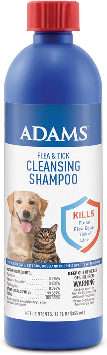 Adams Flea & Tick Cleansing Shampoo - 12 oz Adams Flea & Tick Cleansing Shampoo  