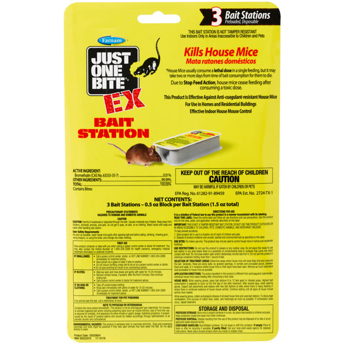 Just One Bite EX Bait Stations, 3-Pack -   