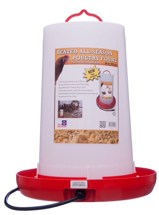 Farm Innovaters Heated Chicken Waterer, 3 Gallon - Jeffers - Farm & Ranch Supplies > Livestock Feeders & Waterers