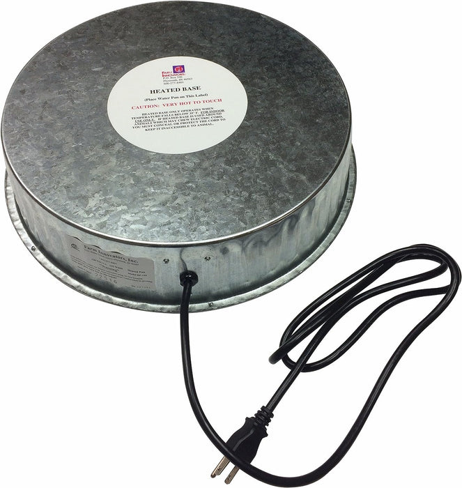 Farm Innovators Heated Metal Base for Fountains - Jeffers - Farm & Ranch Supplies > Livestock Feeders & Waterers