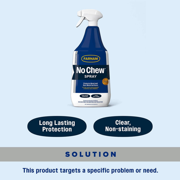 Farnam No Chew Chewing/Cribbing Deterrent, 32 oz Spray - FAN1 - 6