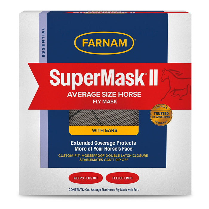 Farnam SuperMask II Classic Horse Fly Mask with Ears - FACZ - Horse - 14