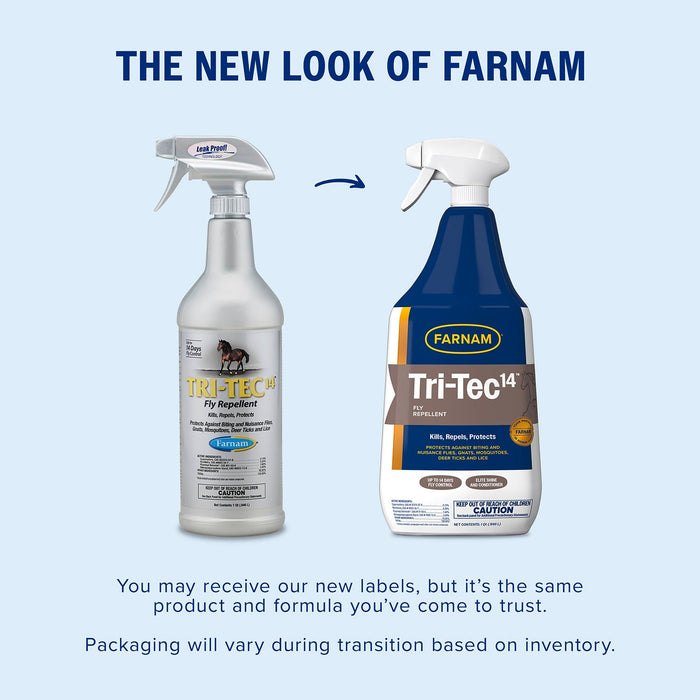 Farnam Tri - Tec 14 Fly Repellent for Horses - FAT9 - TRI - TEC 14 Spray, 32 oz - 10