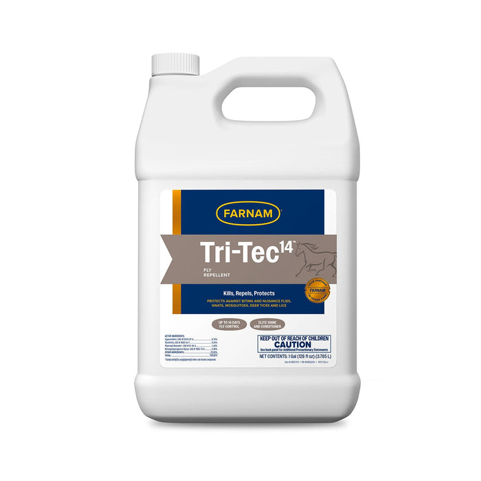 Farnam Tri - Tec 14 Fly Repellent for Horses - FATP - TRI - TEC 14 Ez Pour, Gallon - 4