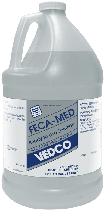 Feca - Med, 1 Gallon – Veterinary Fecal Analysis Solution for Dogs, Cats, and Horses - WVDU - 1 Gallon - 1