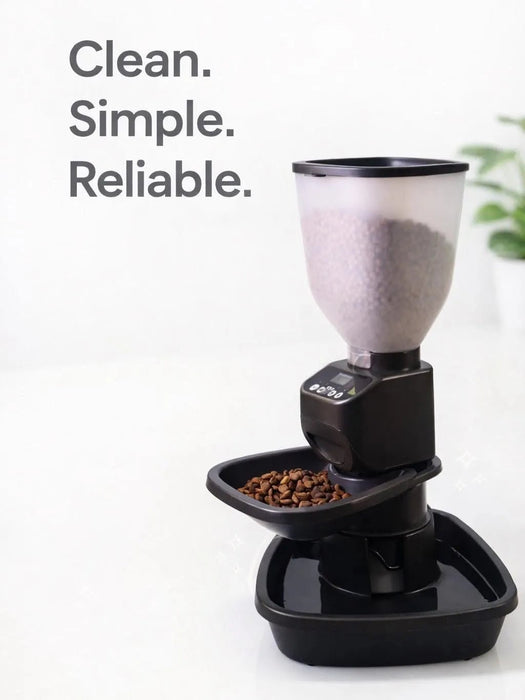 Feeding Friend Automatic Pet Feeder – Timed Portion Control Food & Water Dispenser for Cats and Dogs - RL33 - Taupe - Small - 1 - 21