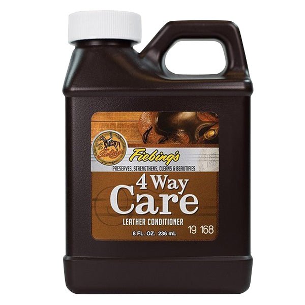 Fiebing's 4 - Way Care Leather Conditioner - Preserves, Strengthens, Cleans & Beatifies - F1UB - Liquid Refill - 8 oz - 6