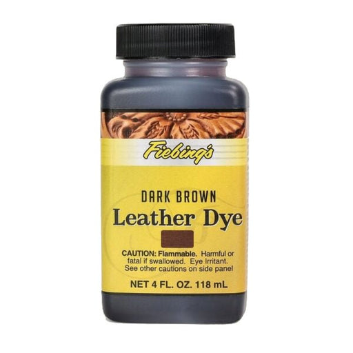 Fiebing’s Alcohol - Based Leather Dye, 4 oz - F1UX - Dark Brown - 4 oz - 1
