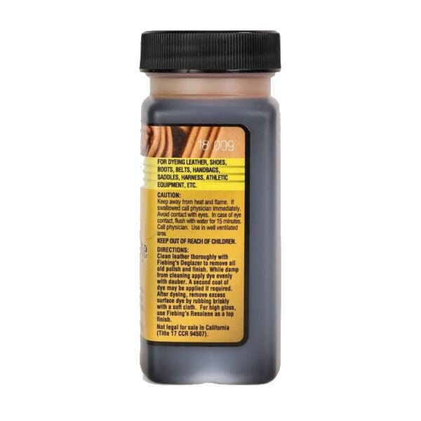 Fiebing’s Alcohol - Based Leather Dye, 4 oz - F1UX - Dark Brown - 4 oz - 2