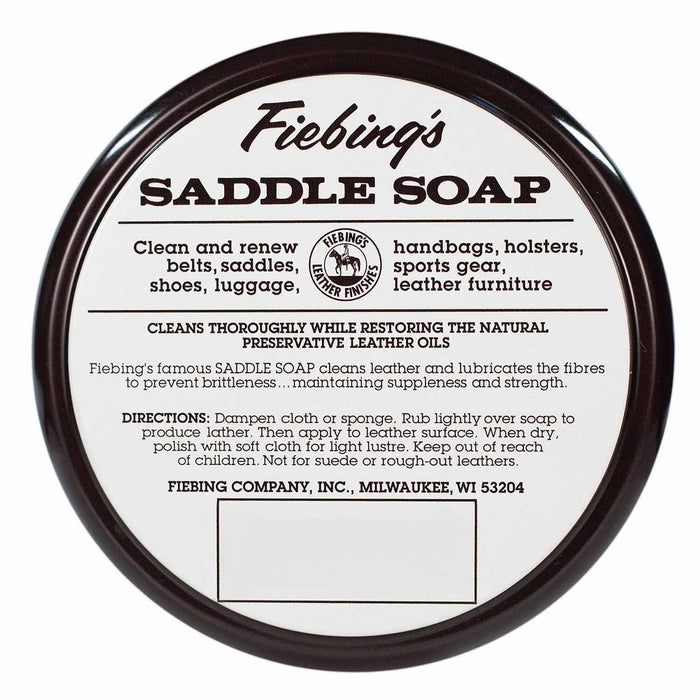 Fiebing's All - in - One Leather Saddle Soap Paste – Cleaner & Conditioner for Saddles, Boots, and Tack - F1S1 - Yellow - 3.5 oz - 1 - 4