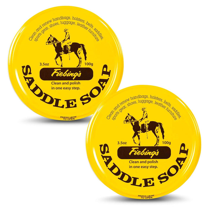 Fiebing's All - in - One Leather Saddle Soap Paste – Cleaner & Conditioner for Saddles, Boots, and Tack - F1S1-2 - Yellow - 3.5 oz - 2 - 15