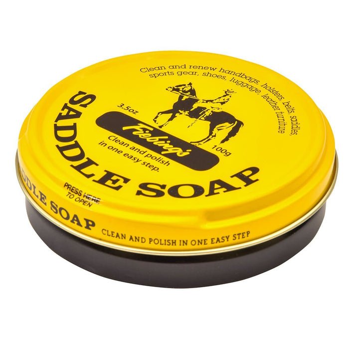 Fiebing's All - in - One Leather Saddle Soap Paste – Cleaner & Conditioner for Saddles, Boots, and Tack - F1S1 - Yellow - 3.5 oz - 1 - 1