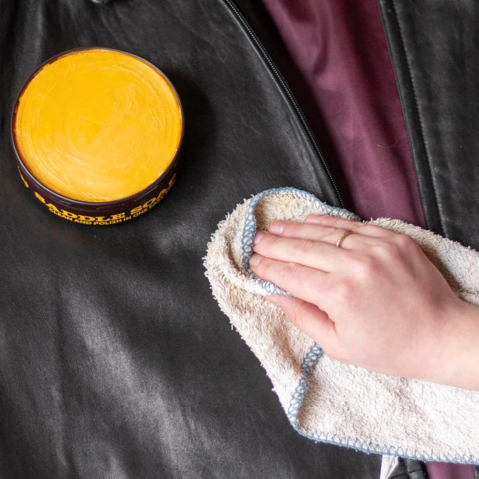 Fiebing's All - in - One Leather Saddle Soap Paste – Cleaner & Conditioner for Saddles, Boots, and Tack - F1S2 - Yellow - 12 oz - 1 - 14