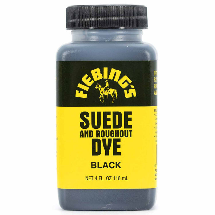 Fiebing's Suede and Roughout Leather Dye, 4 oz - F1V2 - Black - 4 oz - 1