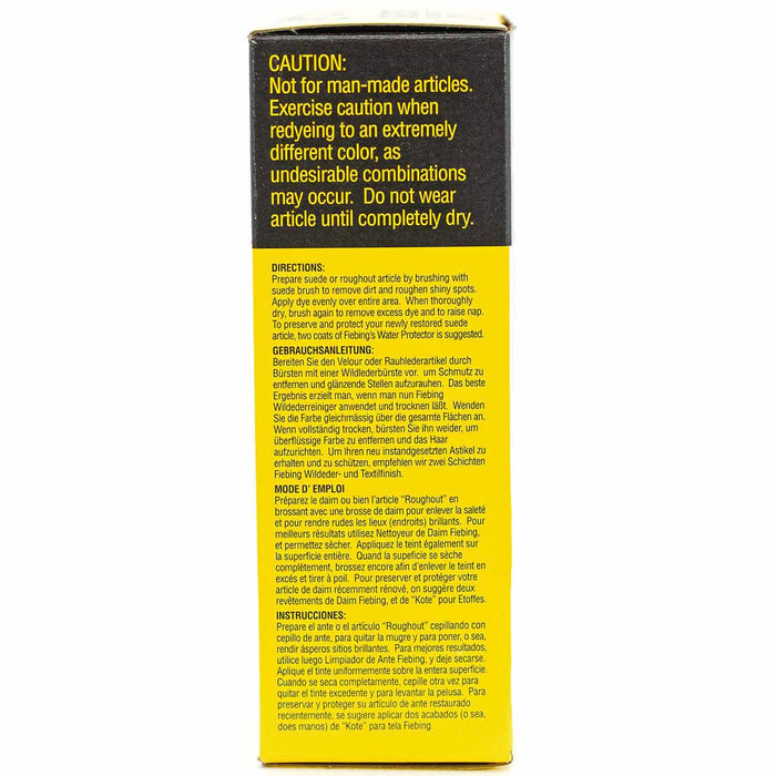 Fiebing's Suede and Roughout Leather Dye, 4 oz - F1V2 - Black - 4 oz - 3