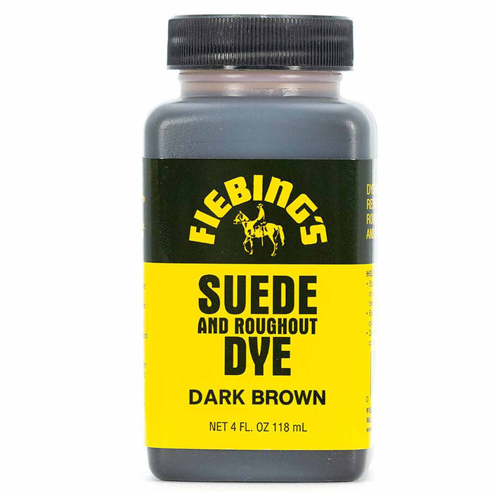 Fiebing's Suede and Roughout Leather Dye, 4 oz - F1V4 - Dark Brown - 4 oz - 8