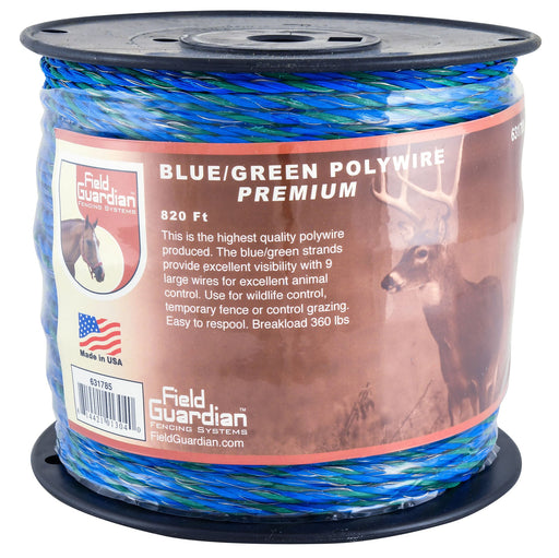 Field Guardian Blue/Green Polywire - Jeffers - Farm & Ranch Supplies > Fencing & Barriers