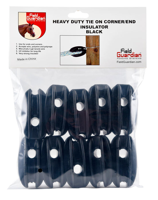 Field Guardian Heavy Duty Tie On Corner/End Insulator, 10 pk - T8YC - 4