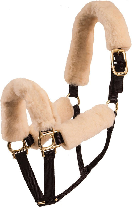 Fleece Halter Cover Set, Natural - Jeffers - Horse Supplies > Horse Tack > Horse Halters