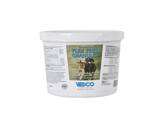 Flex 2500 Dog Joint Supplement, 960g – Beef Flavored Granules with Glucosamine, MSM & Chondroitin - WVDT - 960g - 1