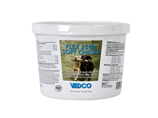 Flex 2500 Soft Chew Supplement – Joint, Cartilage & Mobility Support for Dogs - WVDS - 120 ct - 1