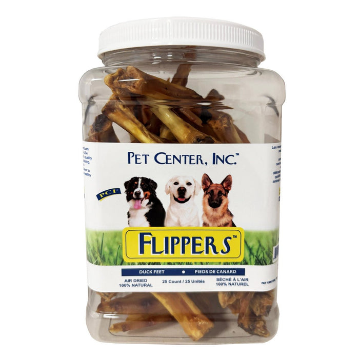 Flippers Air - Dried Duck Feet, All - Natural Dog Treats - PCI47 - Natural - Duck - 25 - 2