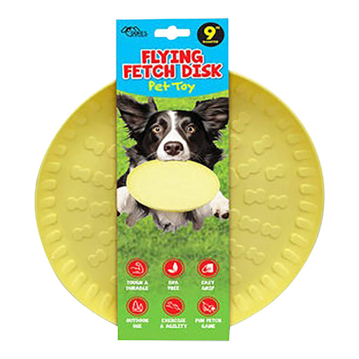 Flying Fetch Disk Pet Toy, 9"D - KL23L - Assorted - 9" - 1