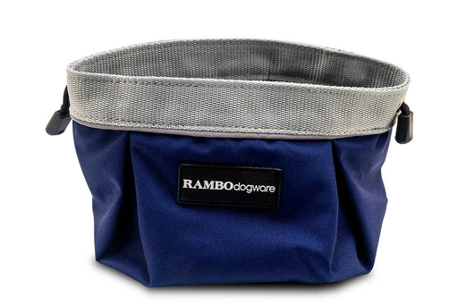 Rambo Dog Feed Bowl - Atlantic Blue/Ivory  