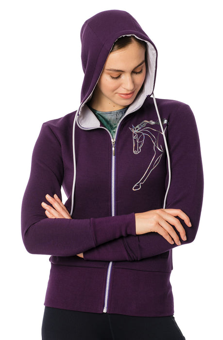 Horseware Ireland Flamboro Hoodie - Purple Large 