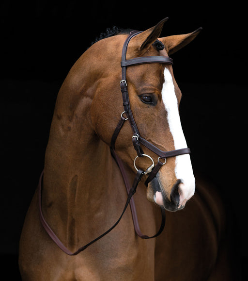 Rambo Micklem Competition Bridle, Dark Havana - Pony  