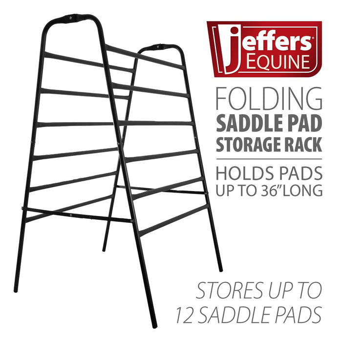 Folding Saddle Pad Storage Rack - Jeffers - Horse Supplies > Horse Tack > Saddle Racks