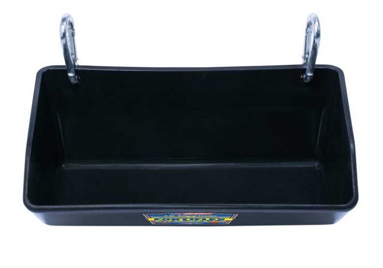 Fortiflex 3 Quart Animal Feeder – Hanging Livestock Feeder for Pigs, Goats & Sheep - FXU3 - Black - 3 qt - 2