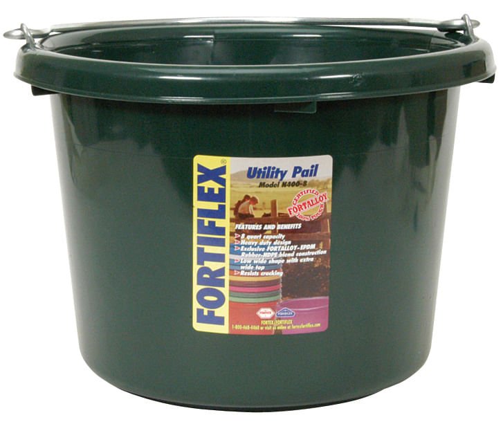 Fortiflex 8 Quart Pail, Colors - Jeffers - Farm & Ranch Supplies > Livestock Feeders & Waterers