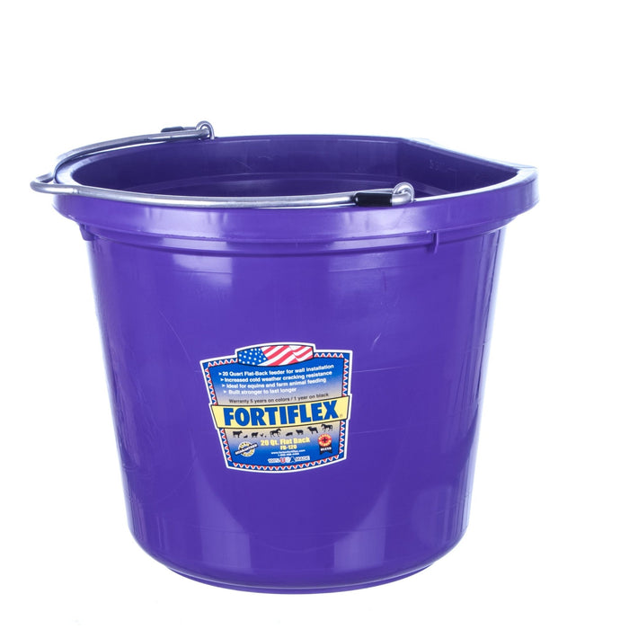 Fortiflex Flatback Bucket, 5 Gallon - Jeffers - Farm & Ranch Supplies > Livestock Feeders & Waterers