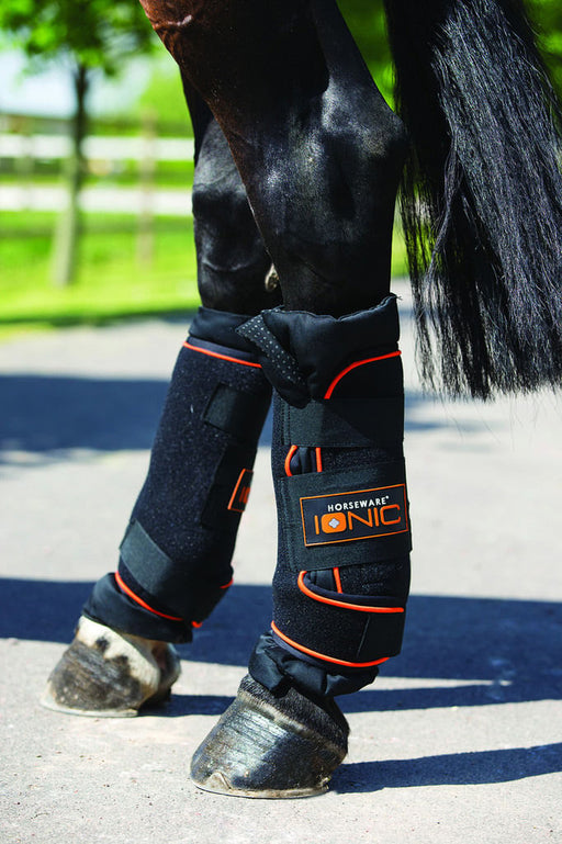 Rambo Ionic Stable Boots, Black/Orange, Pair - Full  